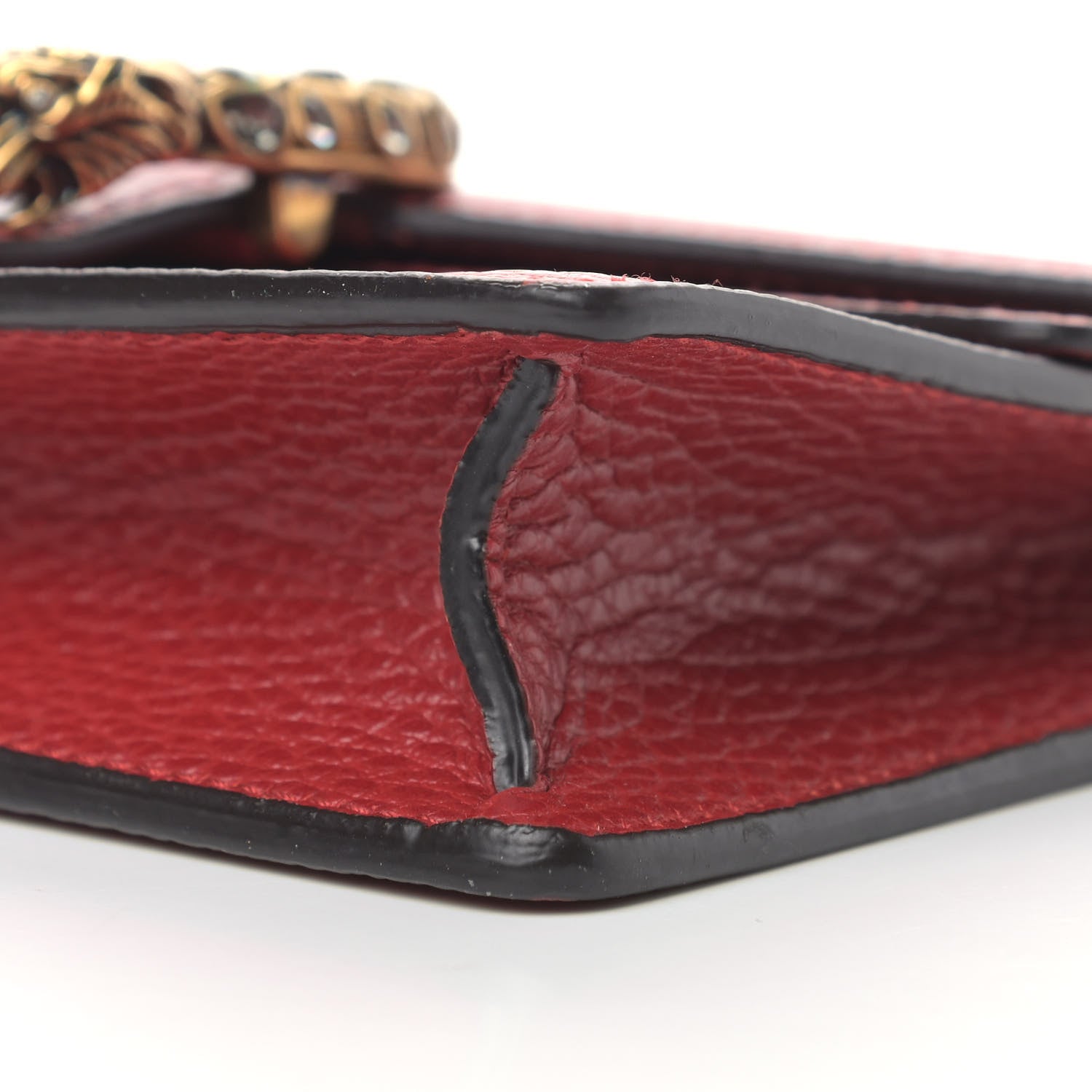 Gucci Calfskin Super Mini Dionysus Shoulder Bag Hibiscus Red 8 of 12