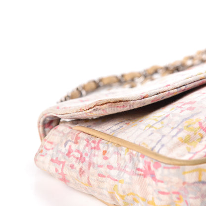 Chanel Canvas Watercolor Tweed Print Clover Small Flap Multicolor 12 of 13