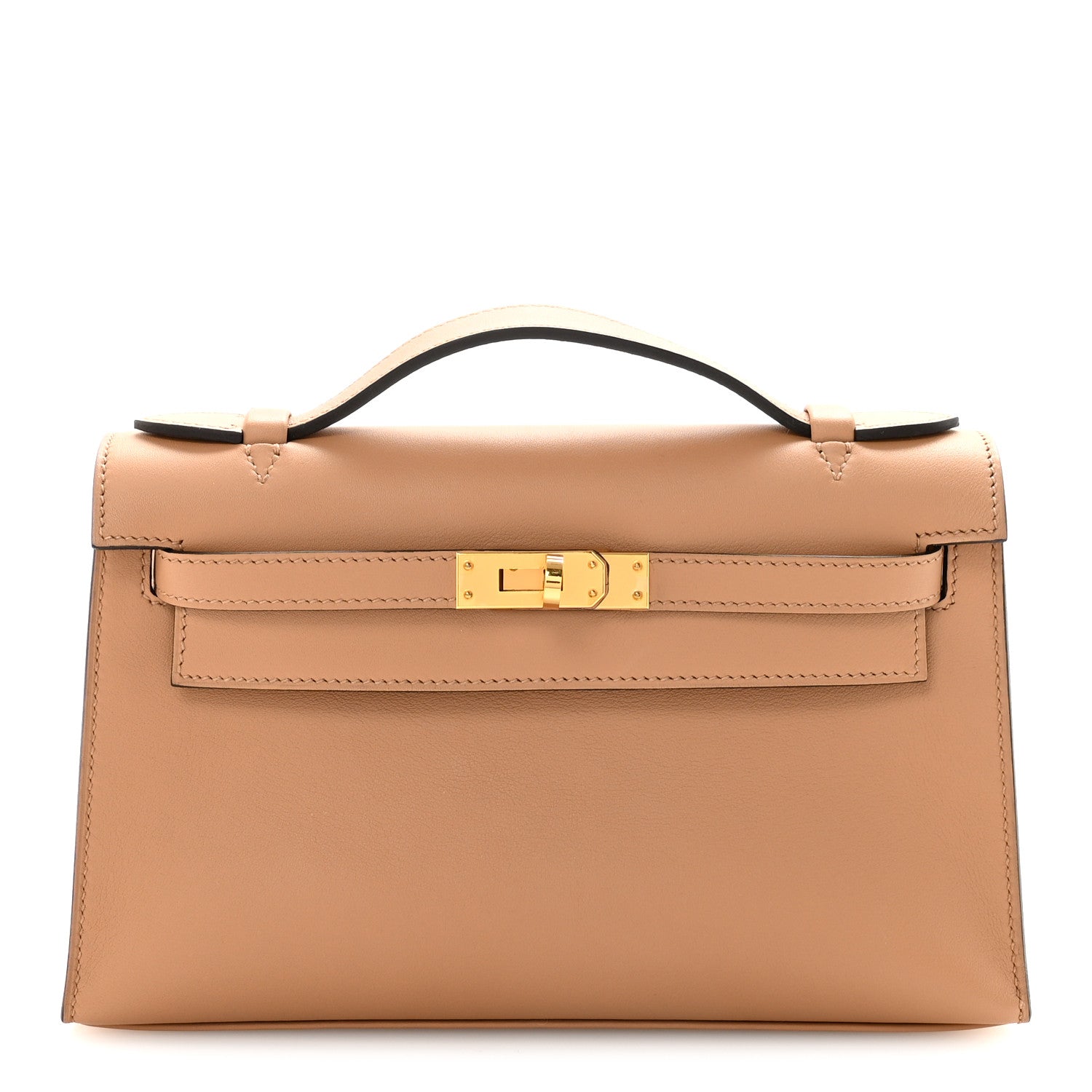 Hermes Swift Kelly Pochette Clutch Chai 1 of 10