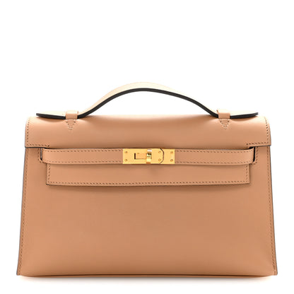 Hermes Swift Kelly Pochette Clutch Chai 1 of 10