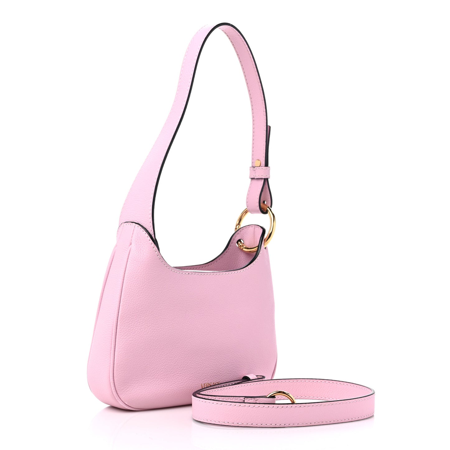 Calfskin Small La Medusa Hobo Crossbody Pink