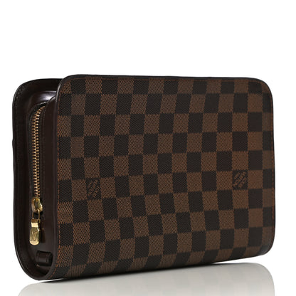 Louis Vuitton Damier Ebene Pochette Saint Louis Clutch 3 of 12