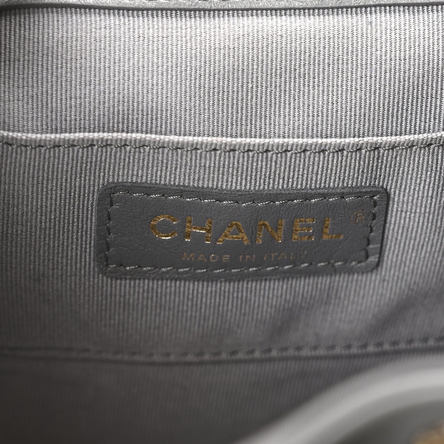 Chanel Lambskin Quilted Small Duma Drawstring Backpack Grey 6 of 10