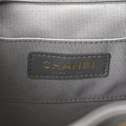 Chanel Lambskin Quilted Small Duma Drawstring Backpack Grey 6 of 10