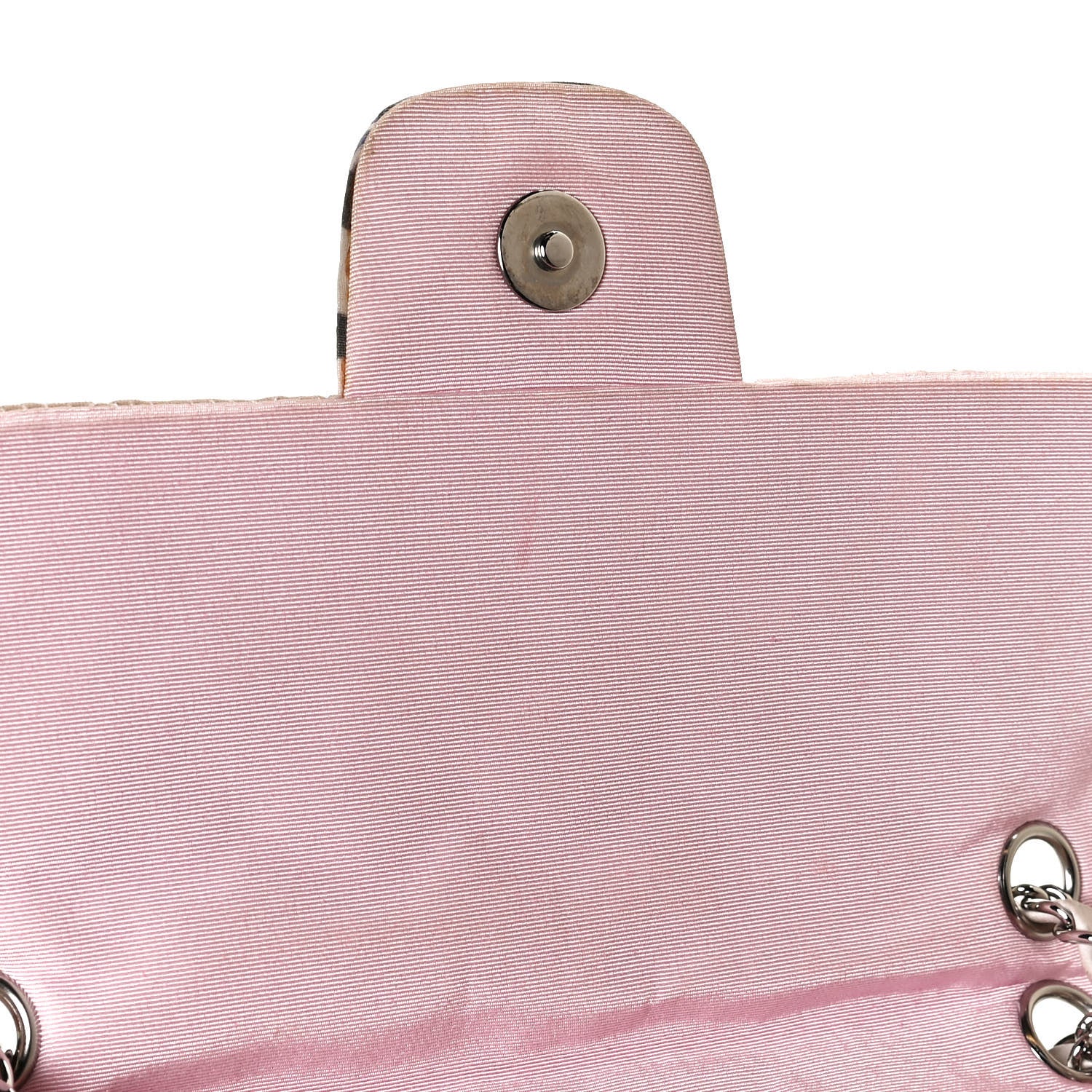 Chanel Jersey Quilted Small Ocean Drive Single Flap Pink Multicolor 10 of 10