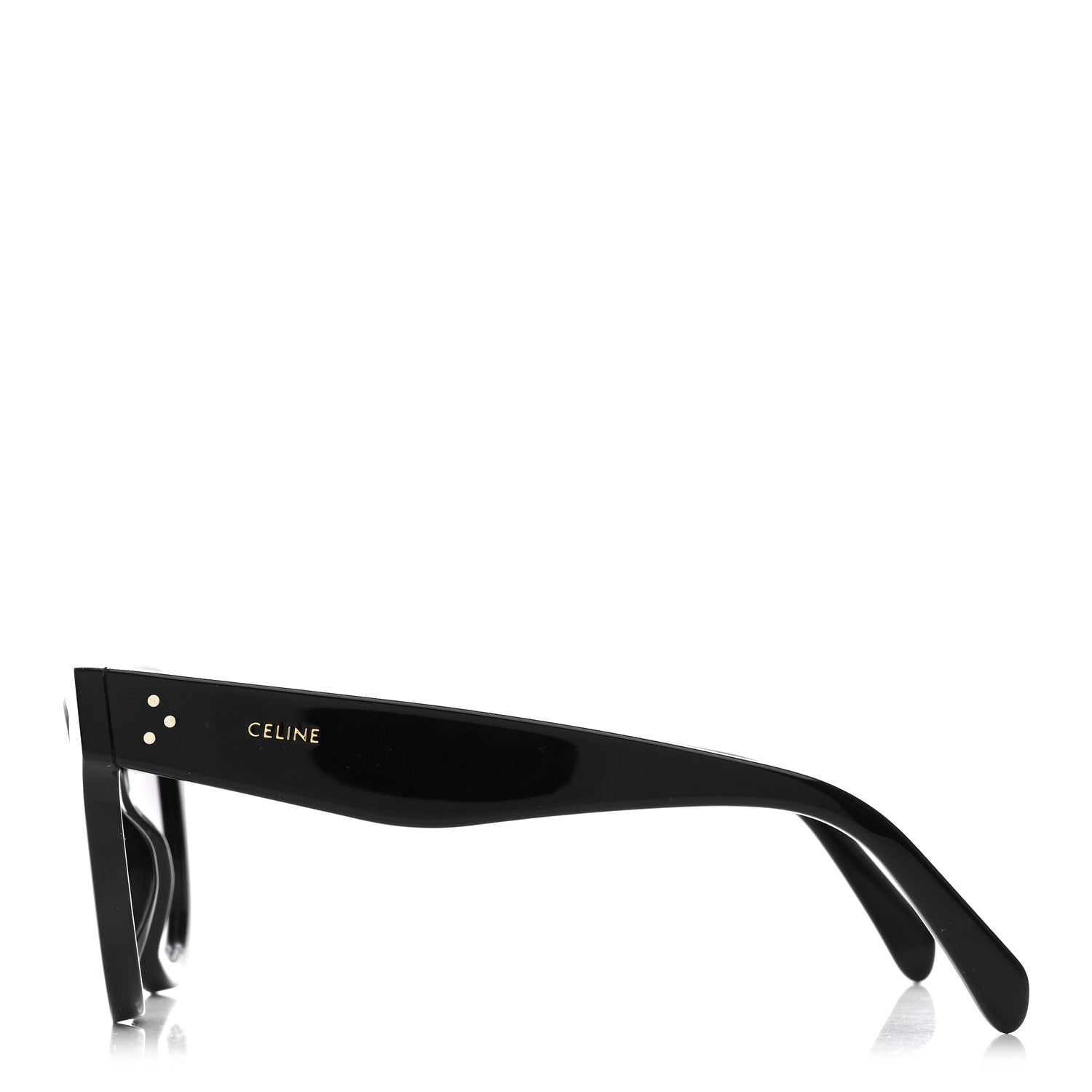 Celine Acetate Round Sunglasses CL4003IN Black 3 of 6