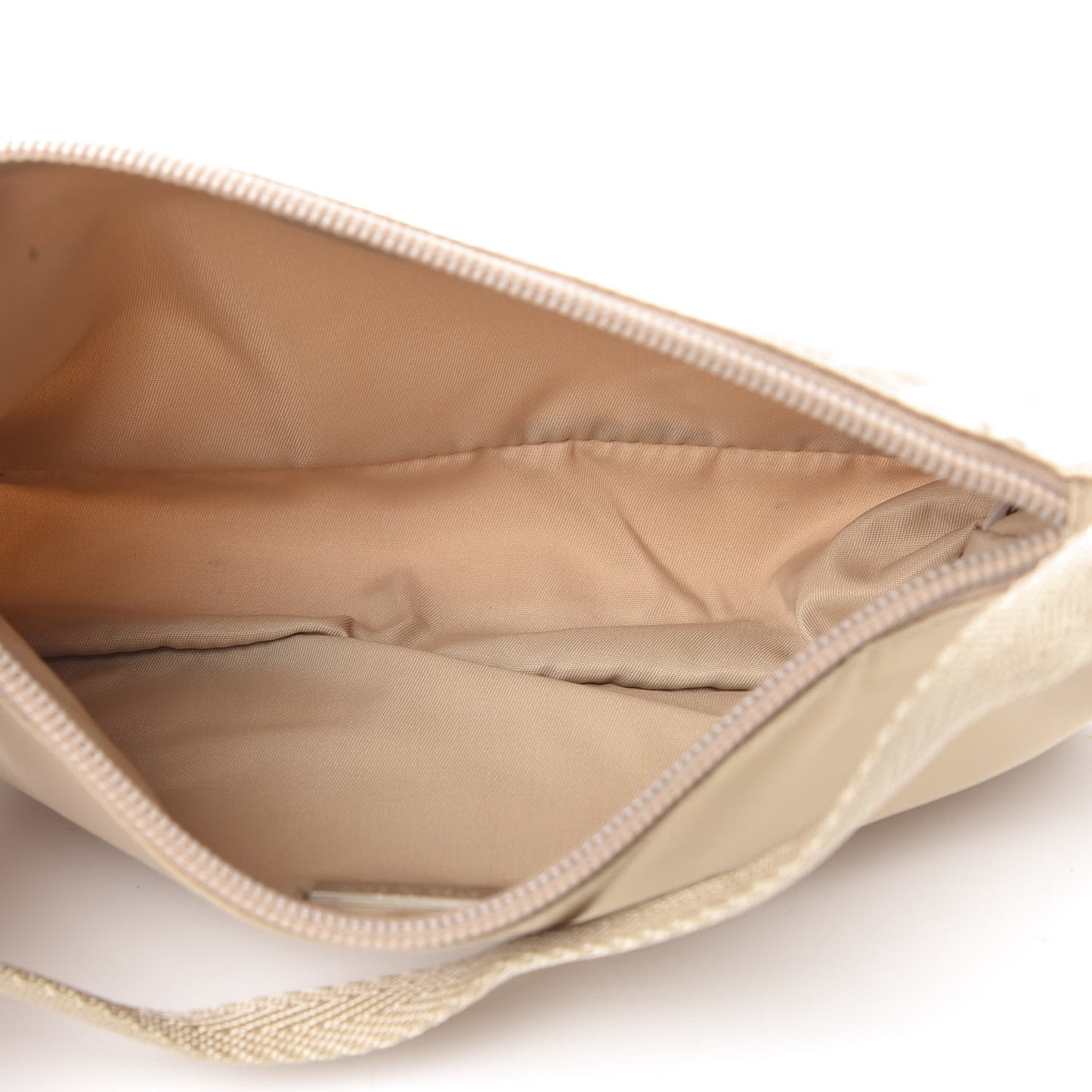 Tessuto Nylon Pochette Bag Cammeo