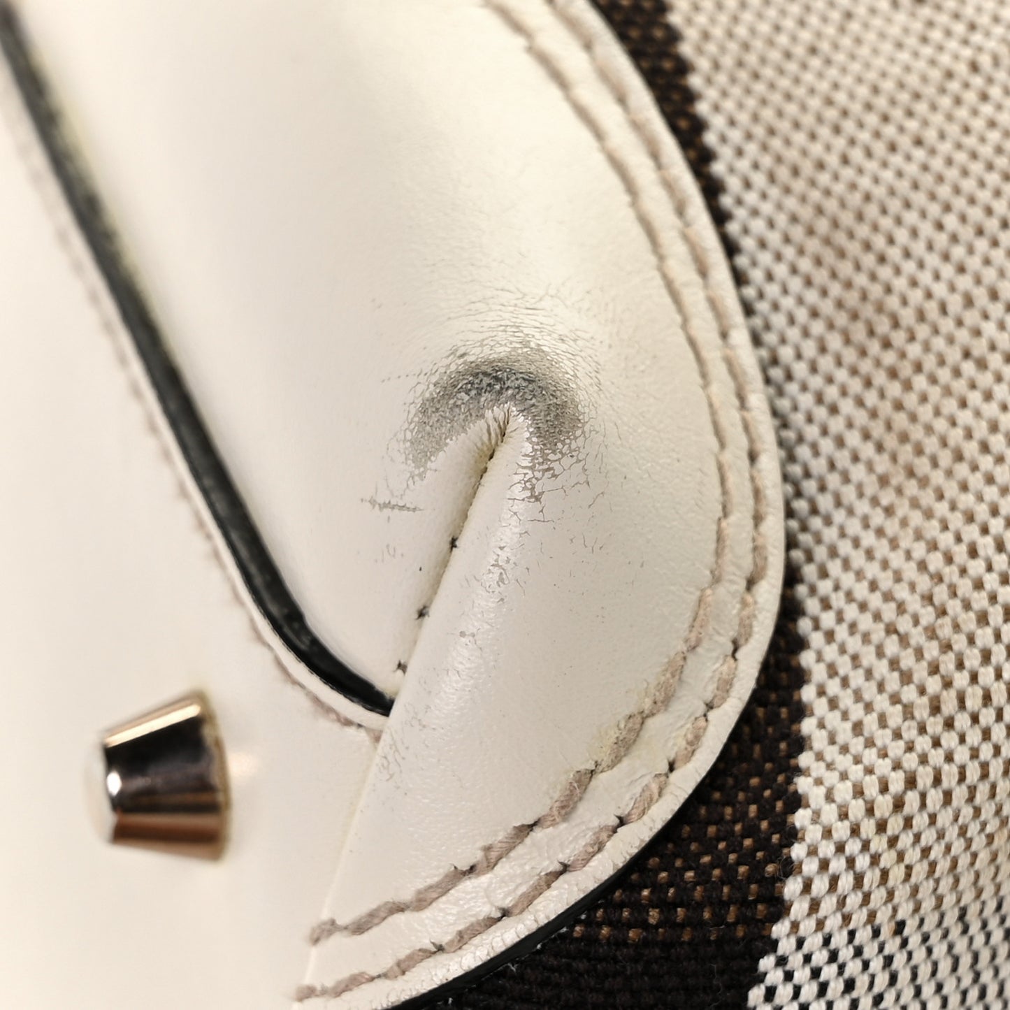 Canvas Mega Check Medium Maidstone White