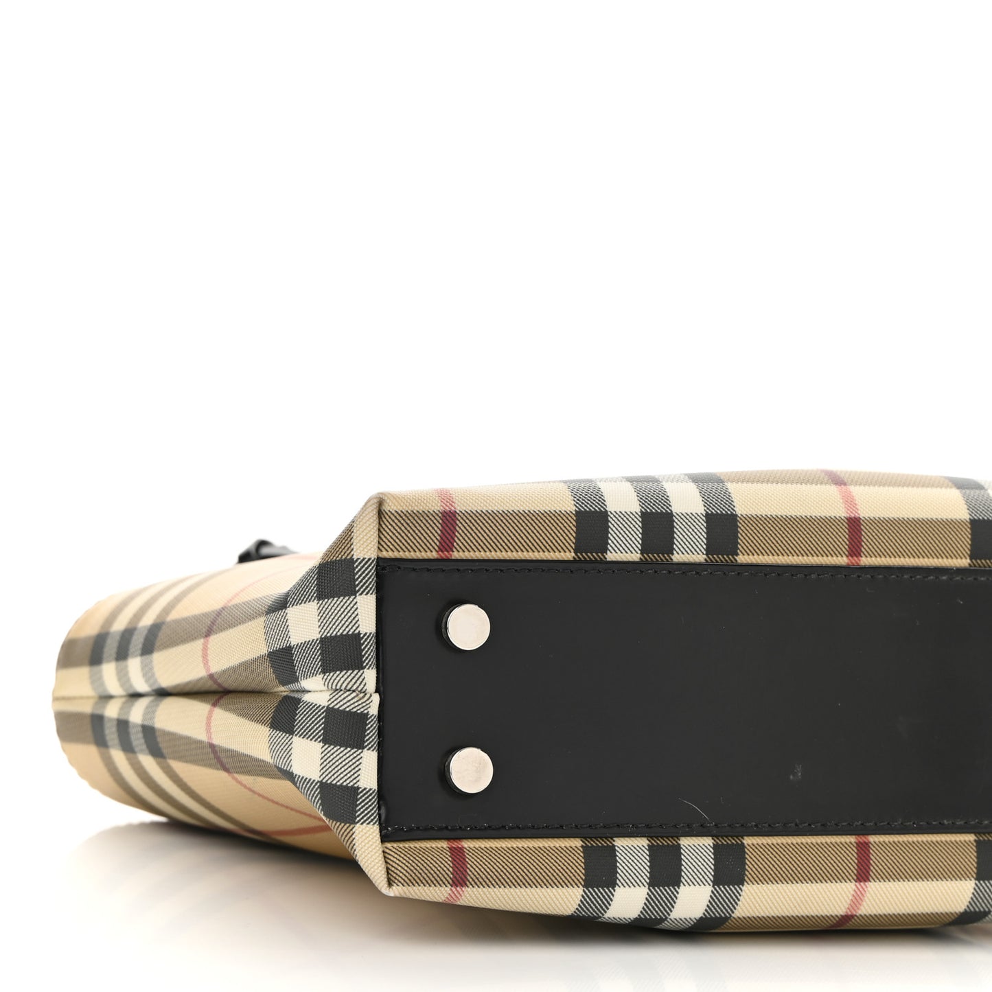 House Check Small Tote Black