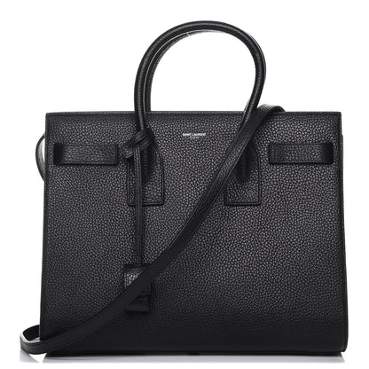 Saint Laurent Grained Calfskin Small Sac De Jour Black 1 of 8