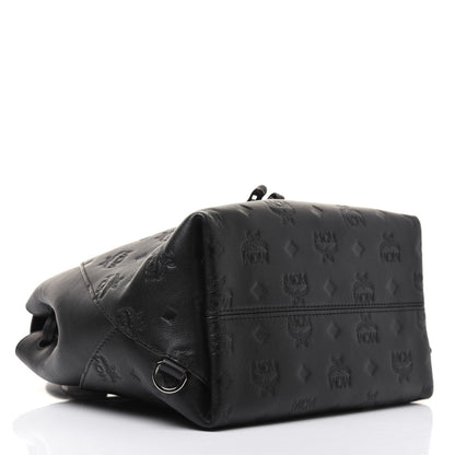 MCM Calfskin Ottomar Monogram Essential Backpack Black 4 of 21