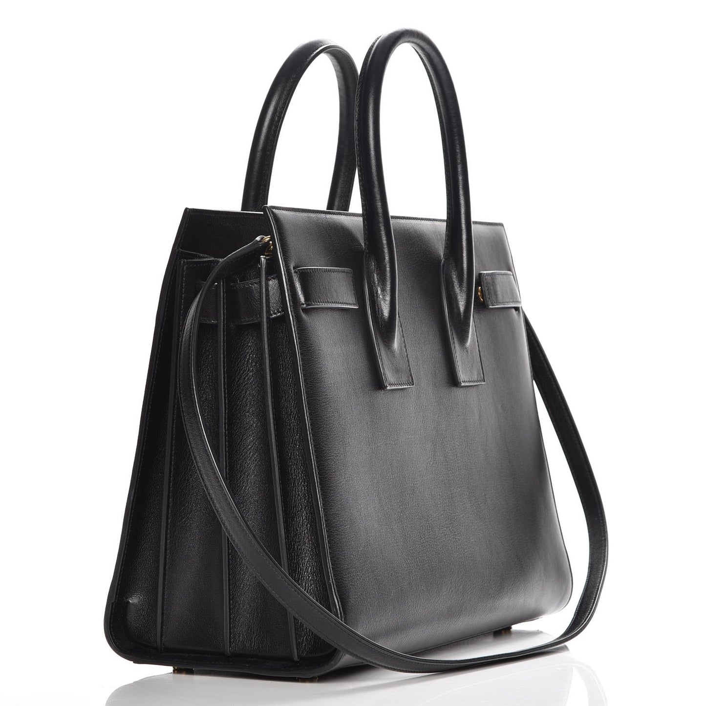 Calfskin Small Sac De Jour Black