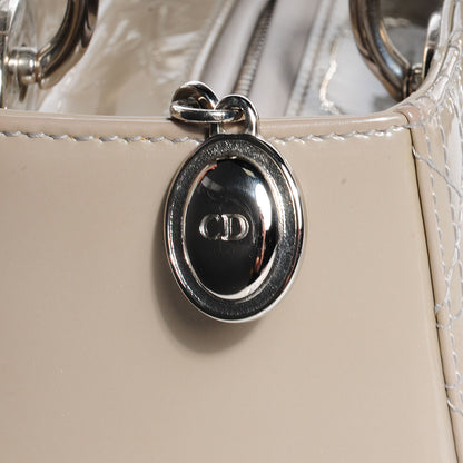 Christian Dior Patent Cannage Medium Lady Dior Grey 9 of 9