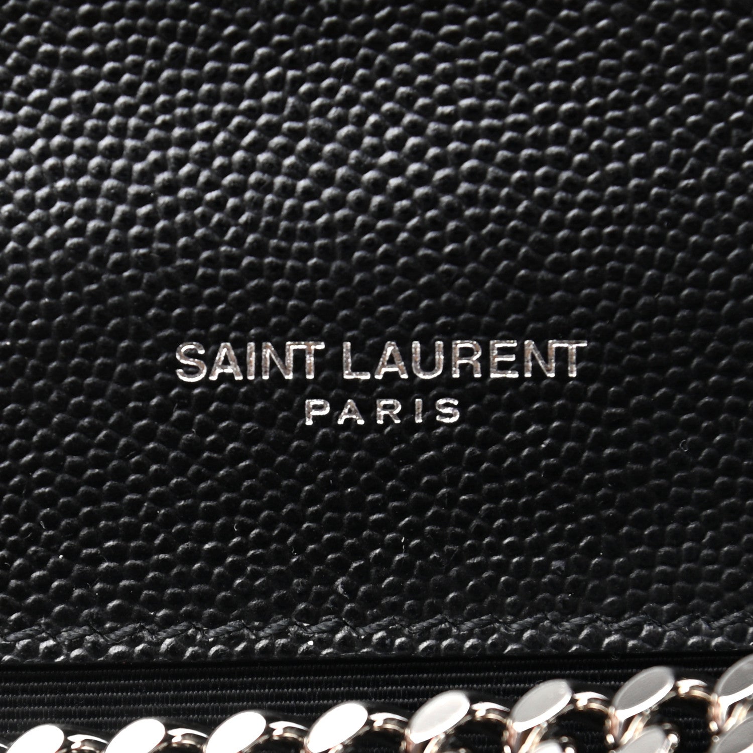 Saint Laurent Grain De Poudre Medium Classic Monogram Kate Satchel Black 7 of 9