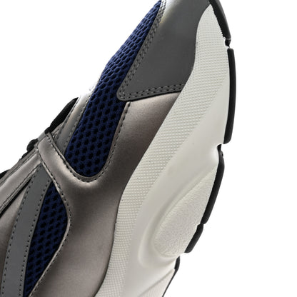 Christian Dior Technical Mesh Calfskin Mens B22 Sneakers 43 Blue Silver 12 of 13