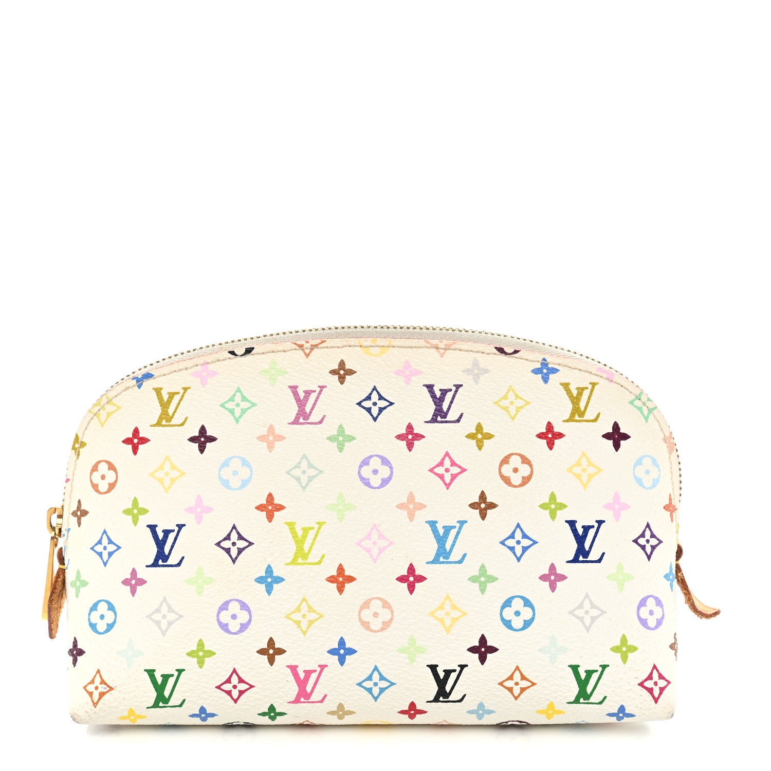 Louis Vuitton Monogram Multicolor Cosmetic Pouch White Litchi 1 of 7