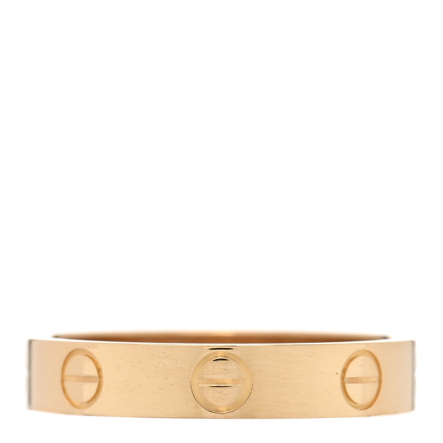 Cartier 18K Yellow Gold 3.5mm LOVE Wedding Band Ring 53 6.5 1 of 4