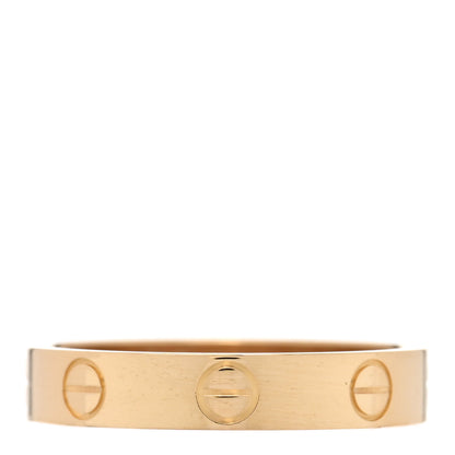 Cartier 18K Yellow Gold 3.5mm LOVE Wedding Band Ring 53 6.5 1 of 4