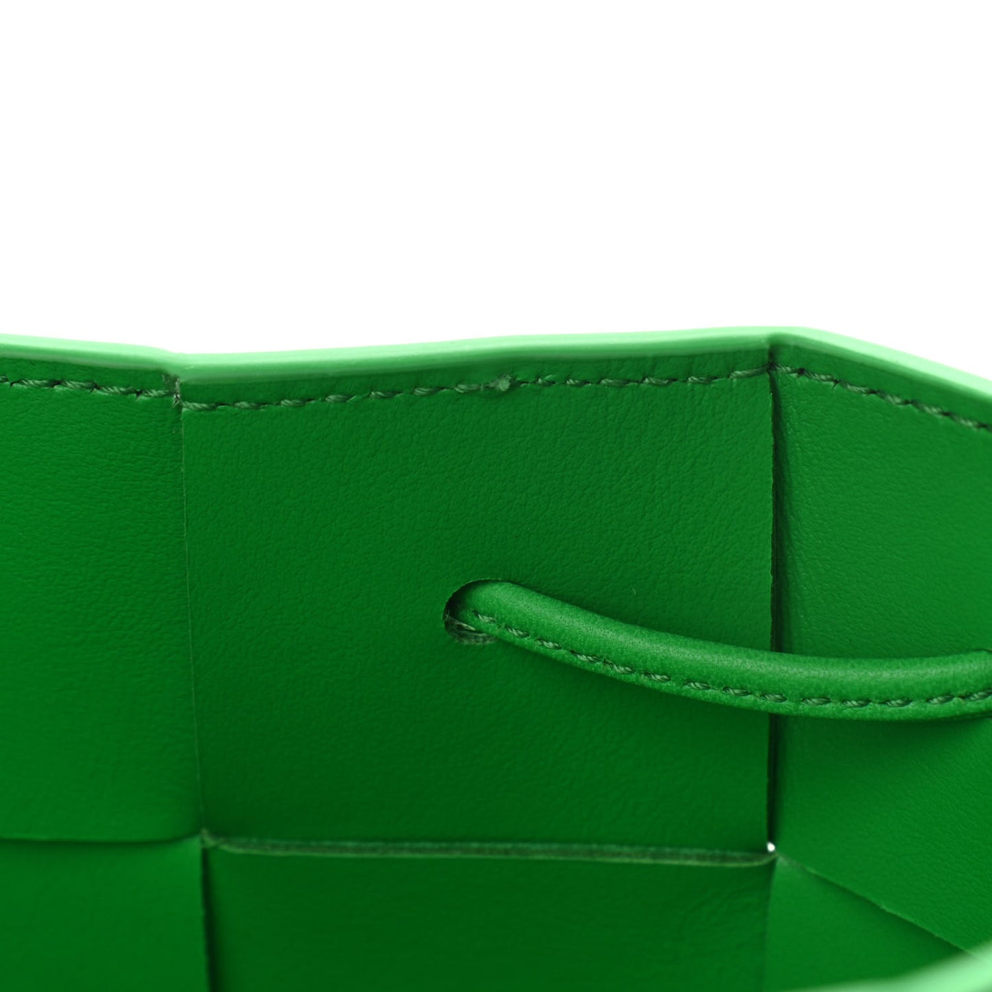 Nappa Maxi Intrecciato Cassette Bucket Bag Parakeet