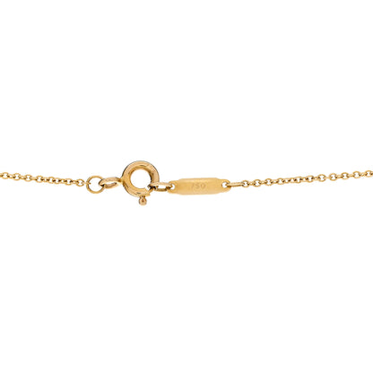 Tiffany 18K Yellow Gold Diamond Crown Key Pendant Necklace 6 of 7