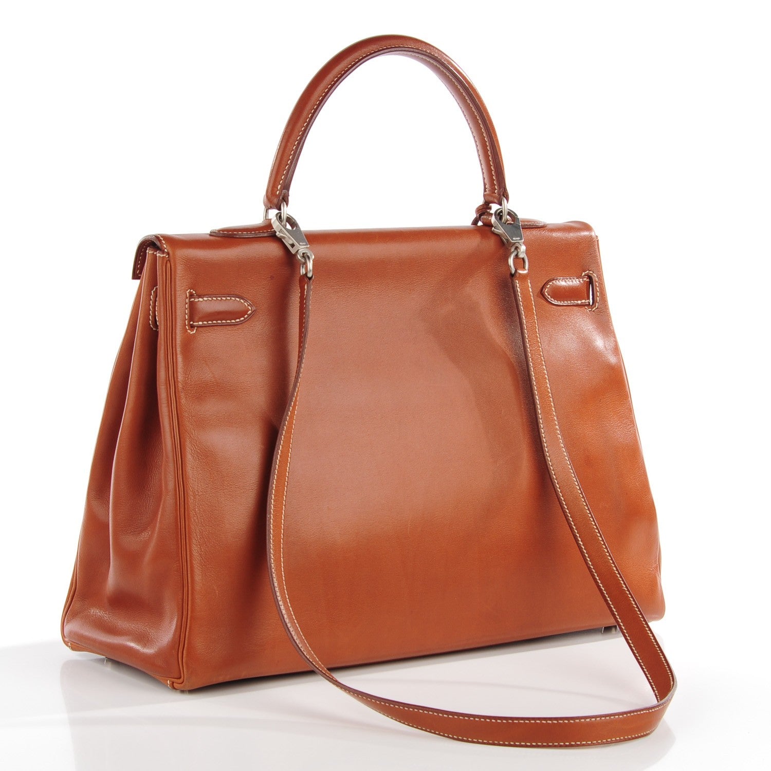 Hermes Natural Barenia Kelly Retourne 35 Fauve 17 of 23