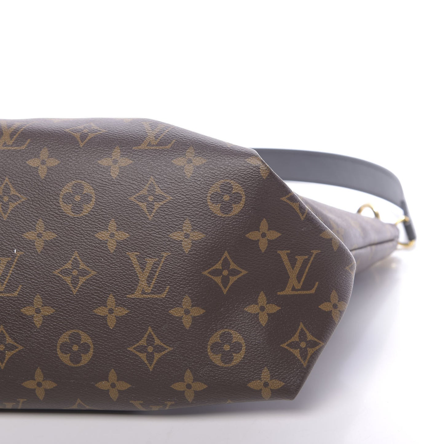 Monogram Flower Zipped Tote MM Black