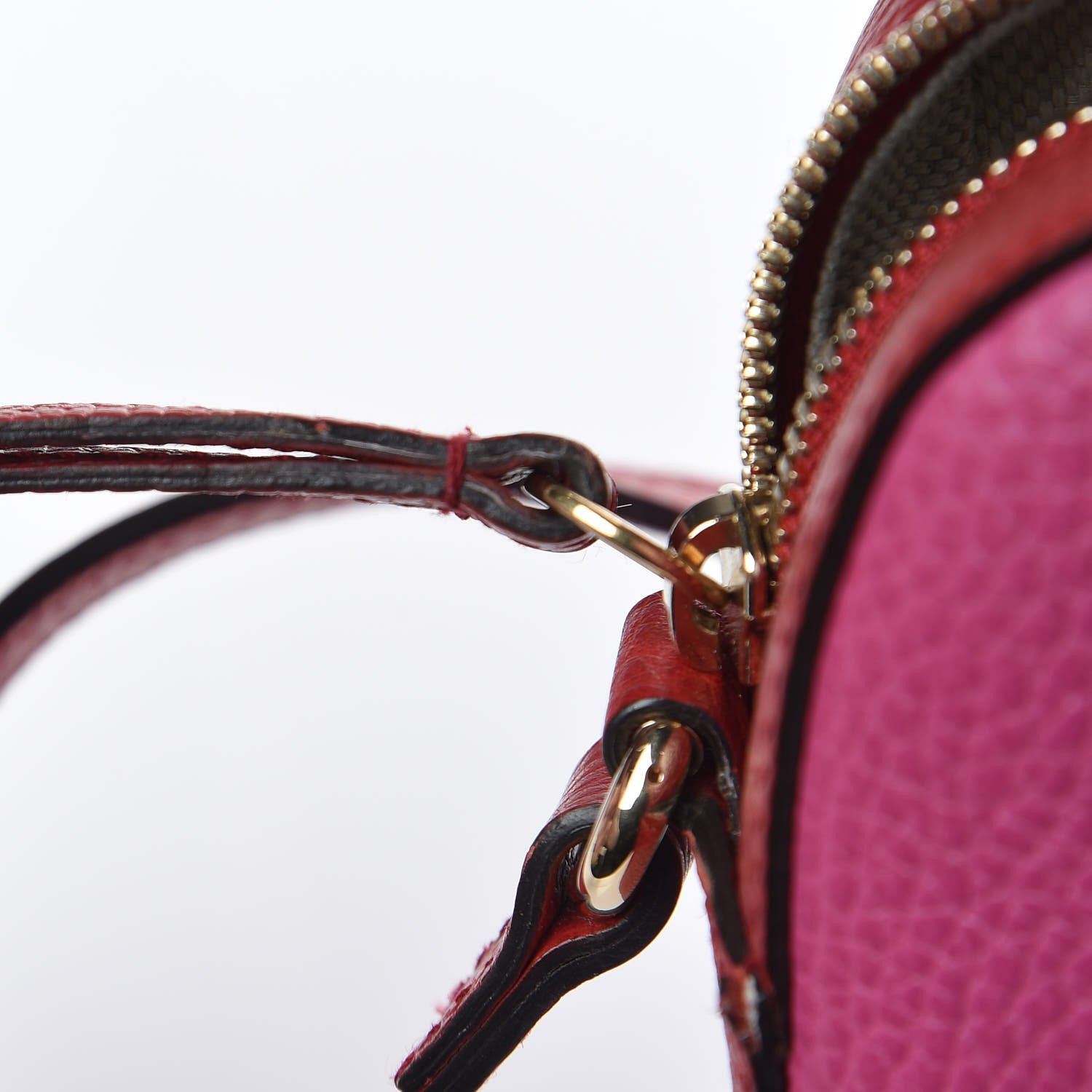 Gucci Dollar Calfskin Bi-Color Small Soho Disco Bag New Rosette Hibiscus Red 18 of 20