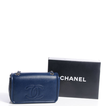 Chanel Caviar Medium Timeless CC Flap Navy Blue 5 of 8