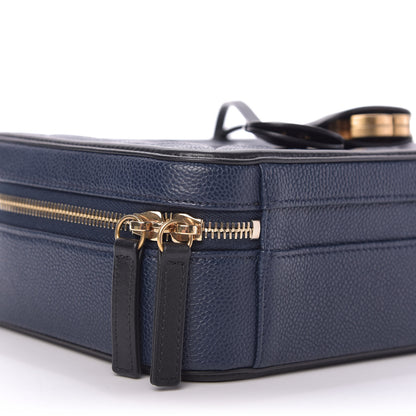 Chanel Caviar Quilted Medium CC Filigree Vanity Case Navy Black 6 of 10