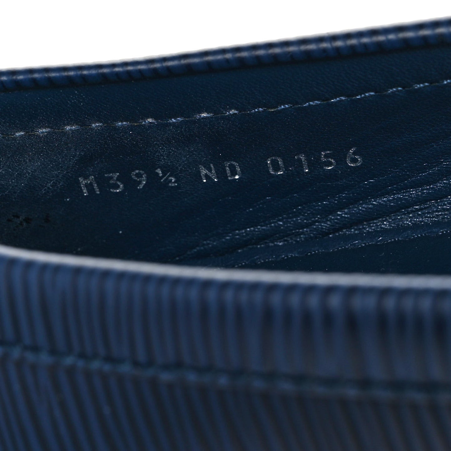 Epi Womens Oxford Loafers 39.5 Blue