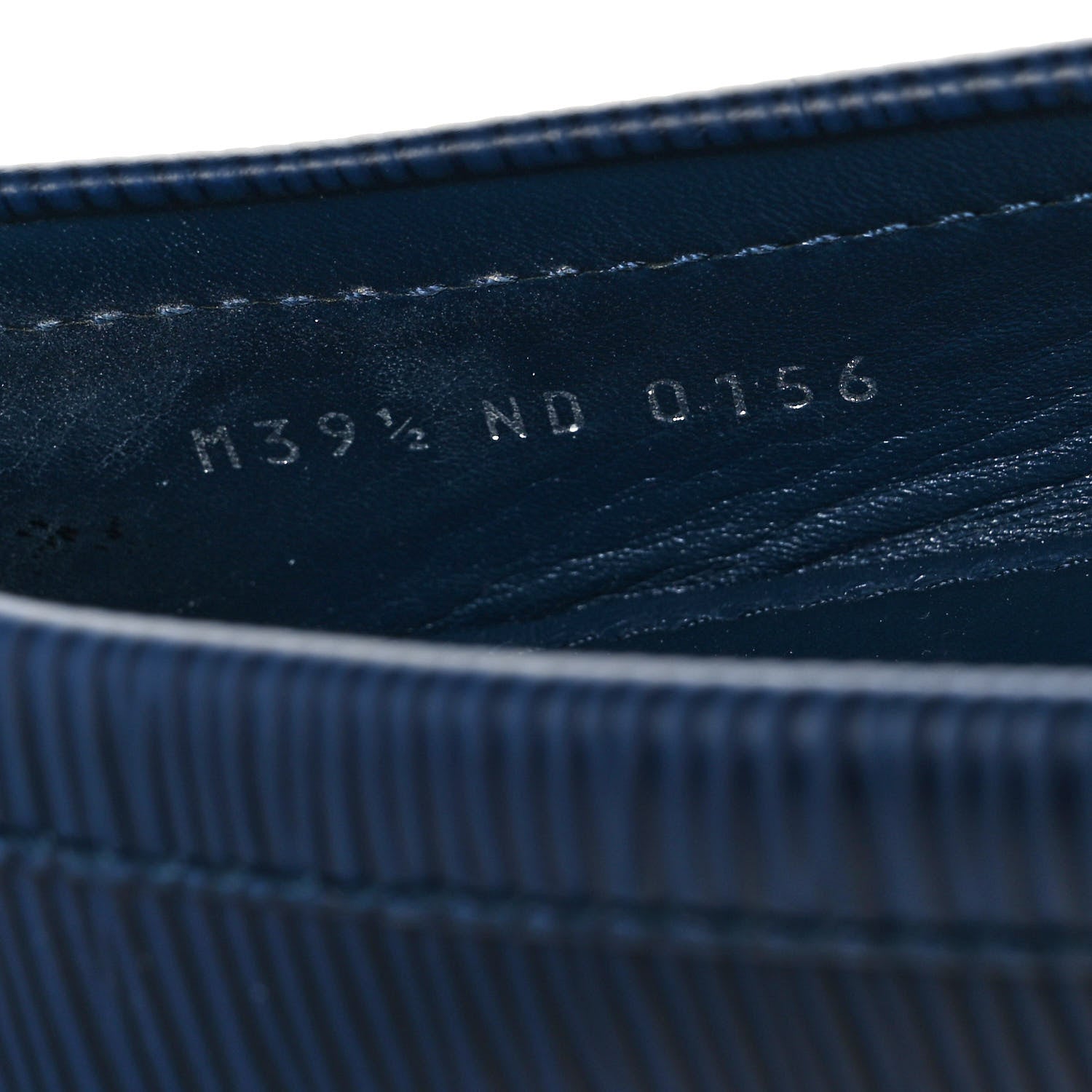Louis Vuitton Epi Womens Oxford Loafers 39.5 Blue 9 of 10