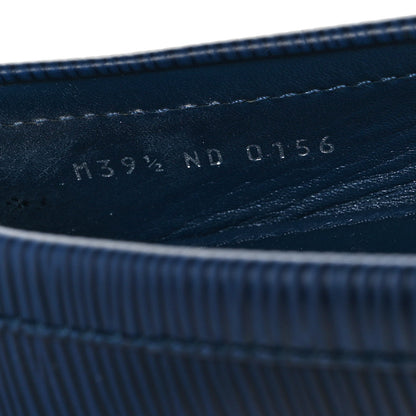 Louis Vuitton Epi Womens Oxford Loafers 39.5 Blue 9 of 10