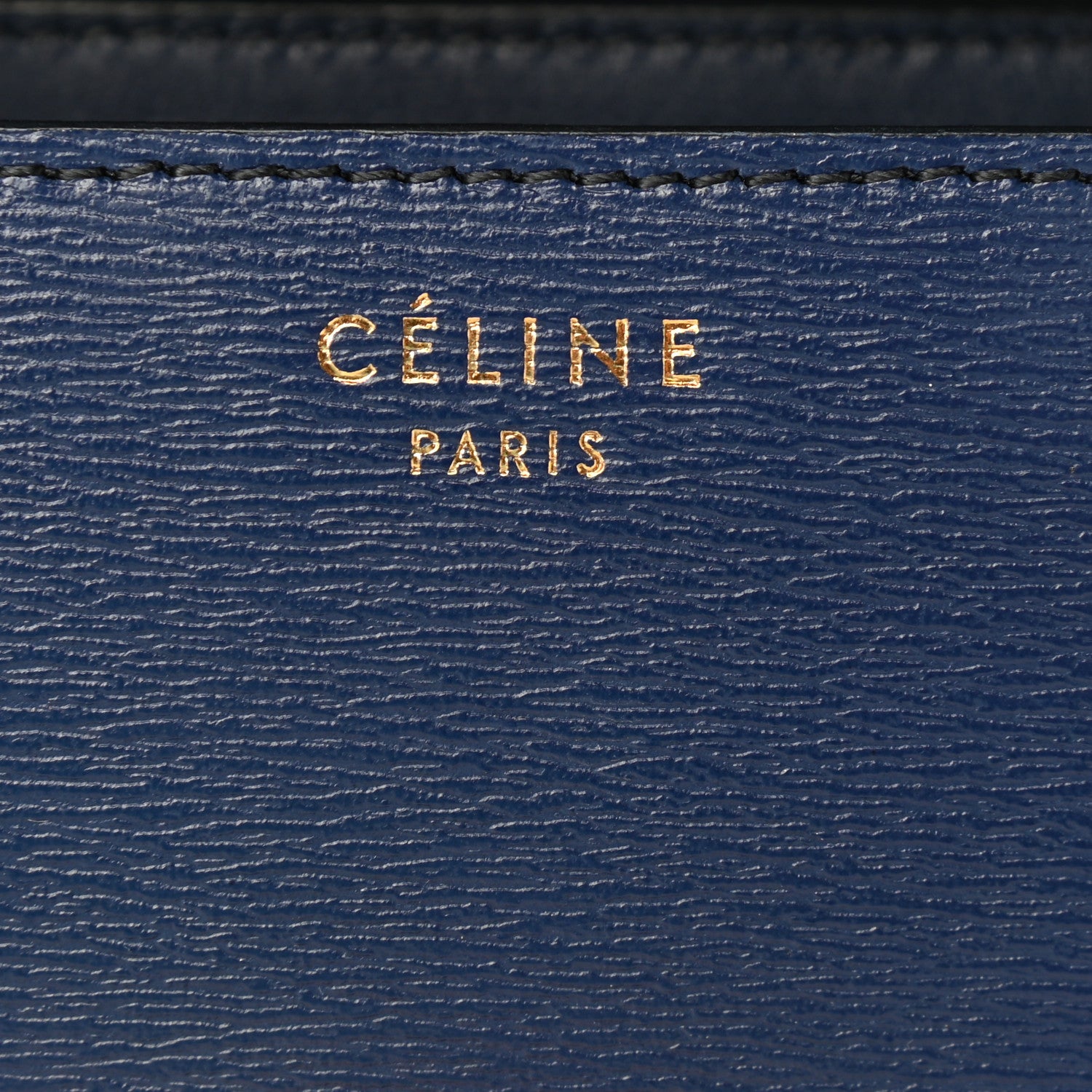 Celine Liege Calfskin Medium Classic Box Flap Bag Blue 7 of 10
