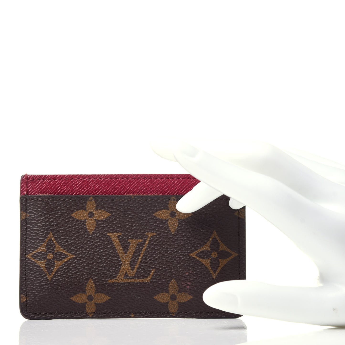 Monogram Card Holder Fuchsia