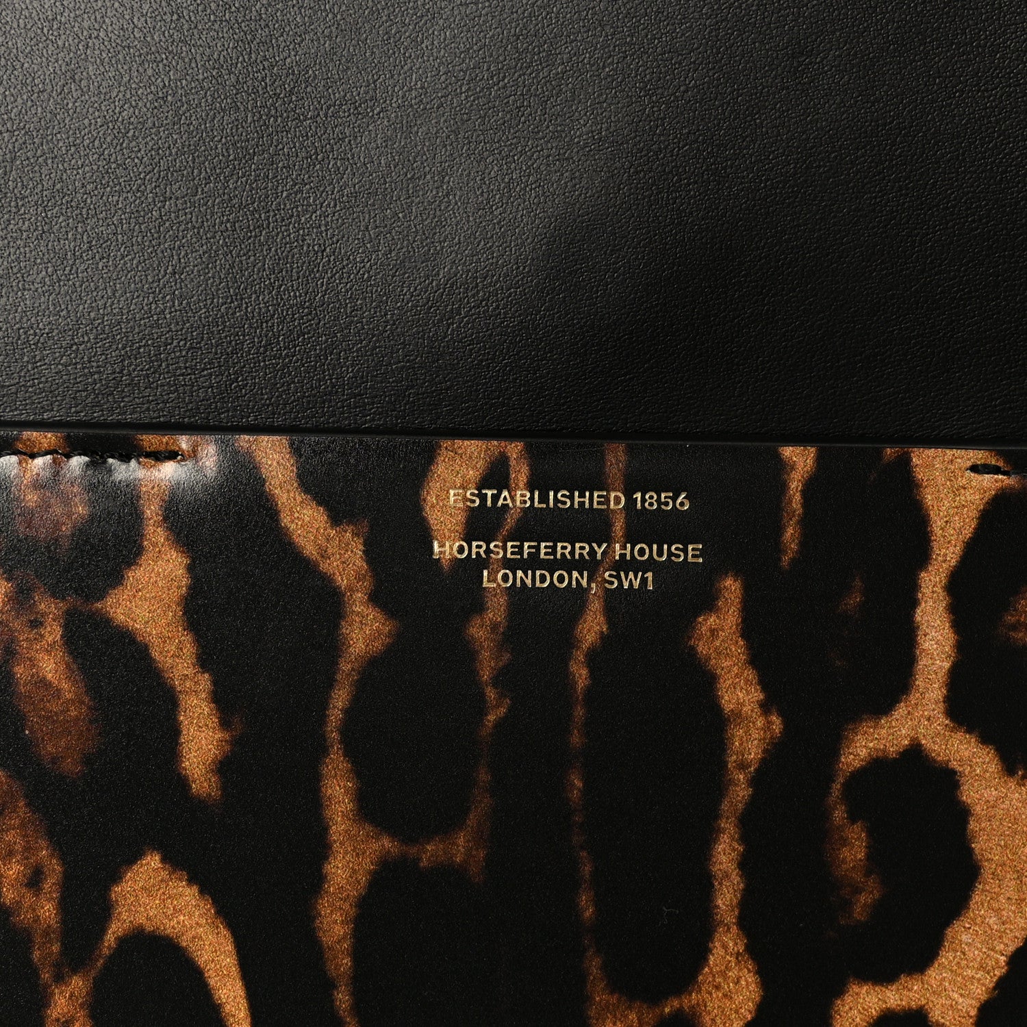 Burberry Calfskin Leopard Large Grace Bag Dark Mustard 7 of 10