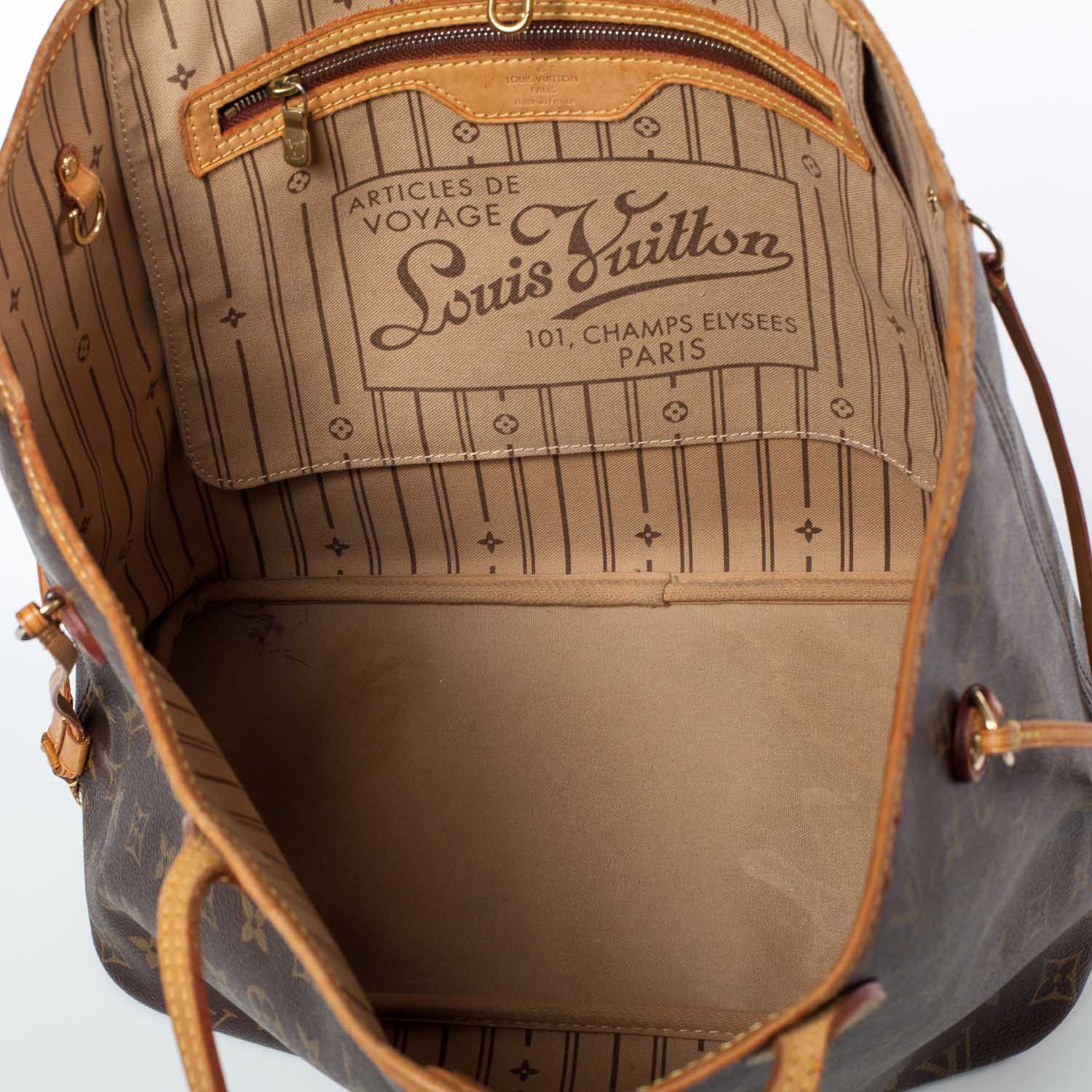 Louis Vuitton Monogram Neverfull MM 8 of 15