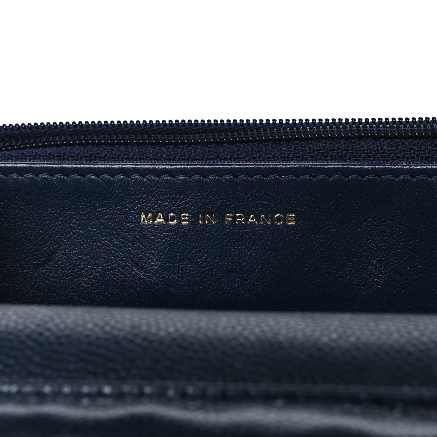 Chanel Caviar Quilted Wallet on Chain WOC Navy Blue 7 of 11