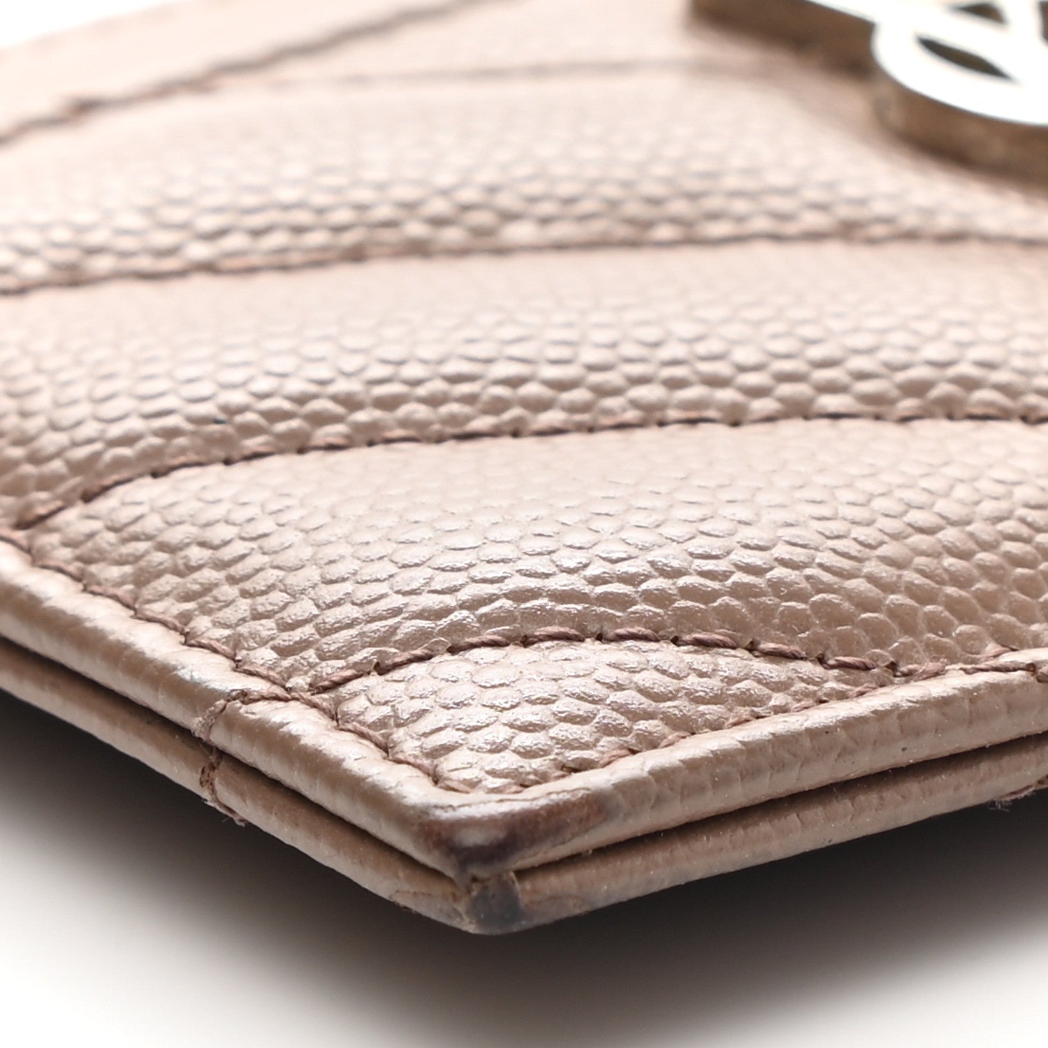 Saint Laurent Grain De Poudre Matelasse Chevron Monogram Credit Card Case Fard 10 of 12