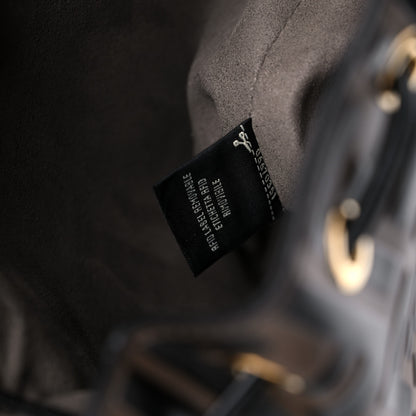 Fendi Vitello Liberty F is Fendi Bi-Color FF 1974 Embossed Mini Mon Tresor Bucket Bag Maya Black 8 of 12