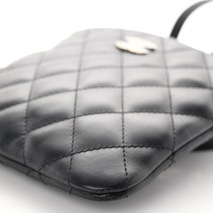 Chanel Lambskin Quilted Crossbody Bag Black 9 of 9
