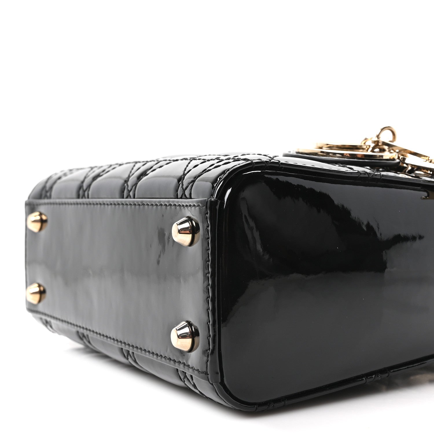 Christian Dior Patent Cannage Mini Lady Dior Black 9 of 9