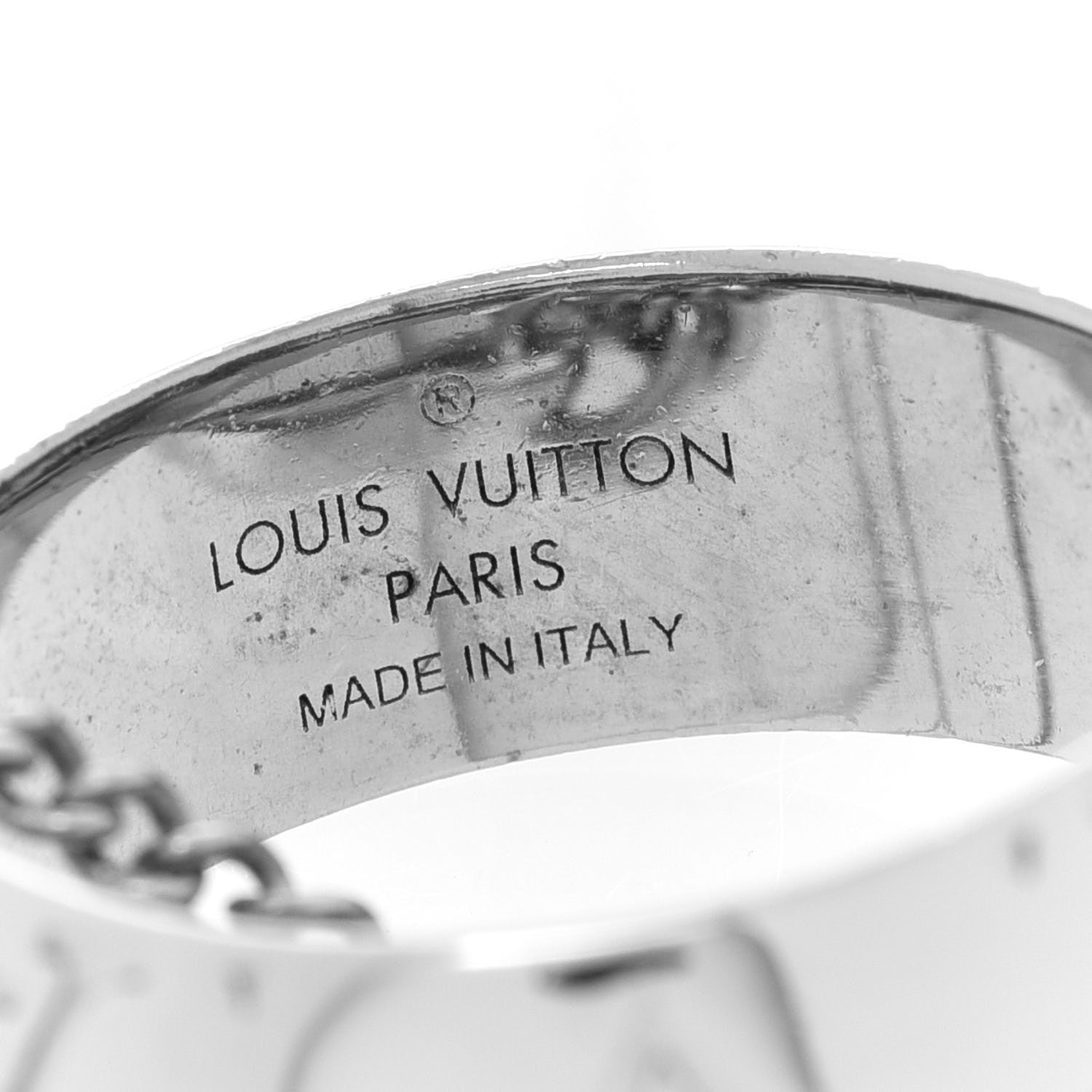 Louis Vuitton Zamac Palladium Monogram Charms Necklace Silver 5 of 9