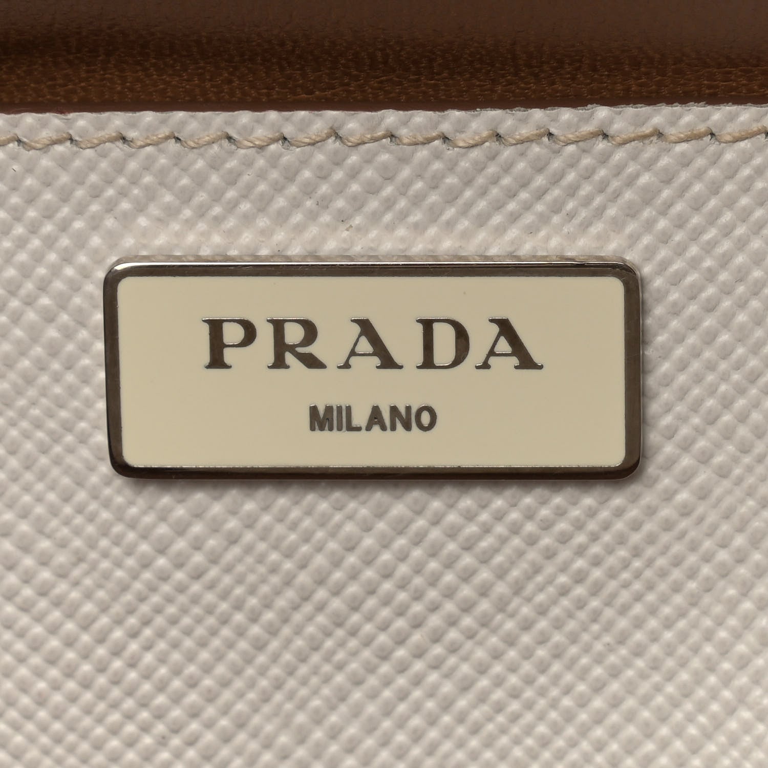 Prada Saffiano Cuir Twin Tote Talco 6 of 10