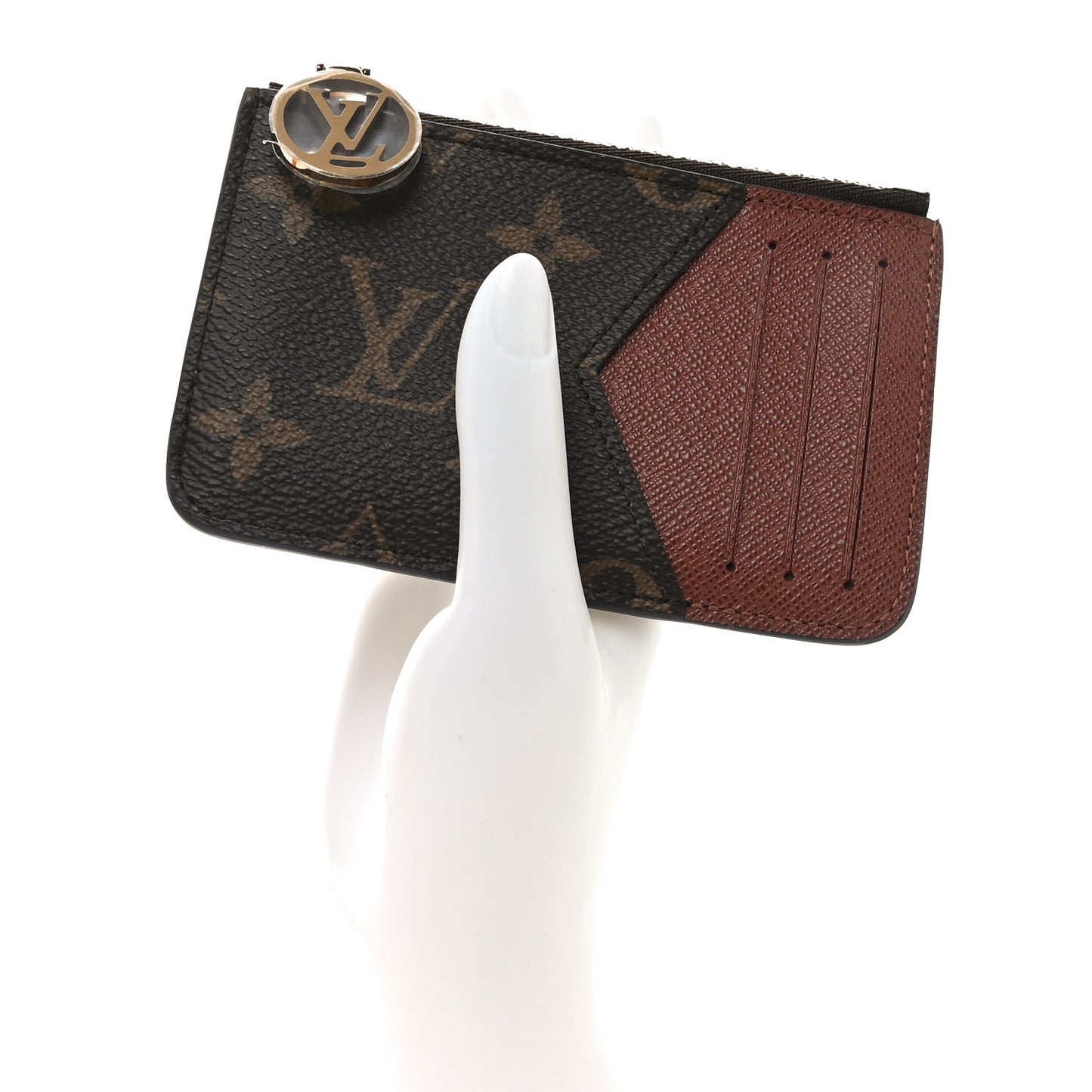 Monogram Zipped Romy Card Holder