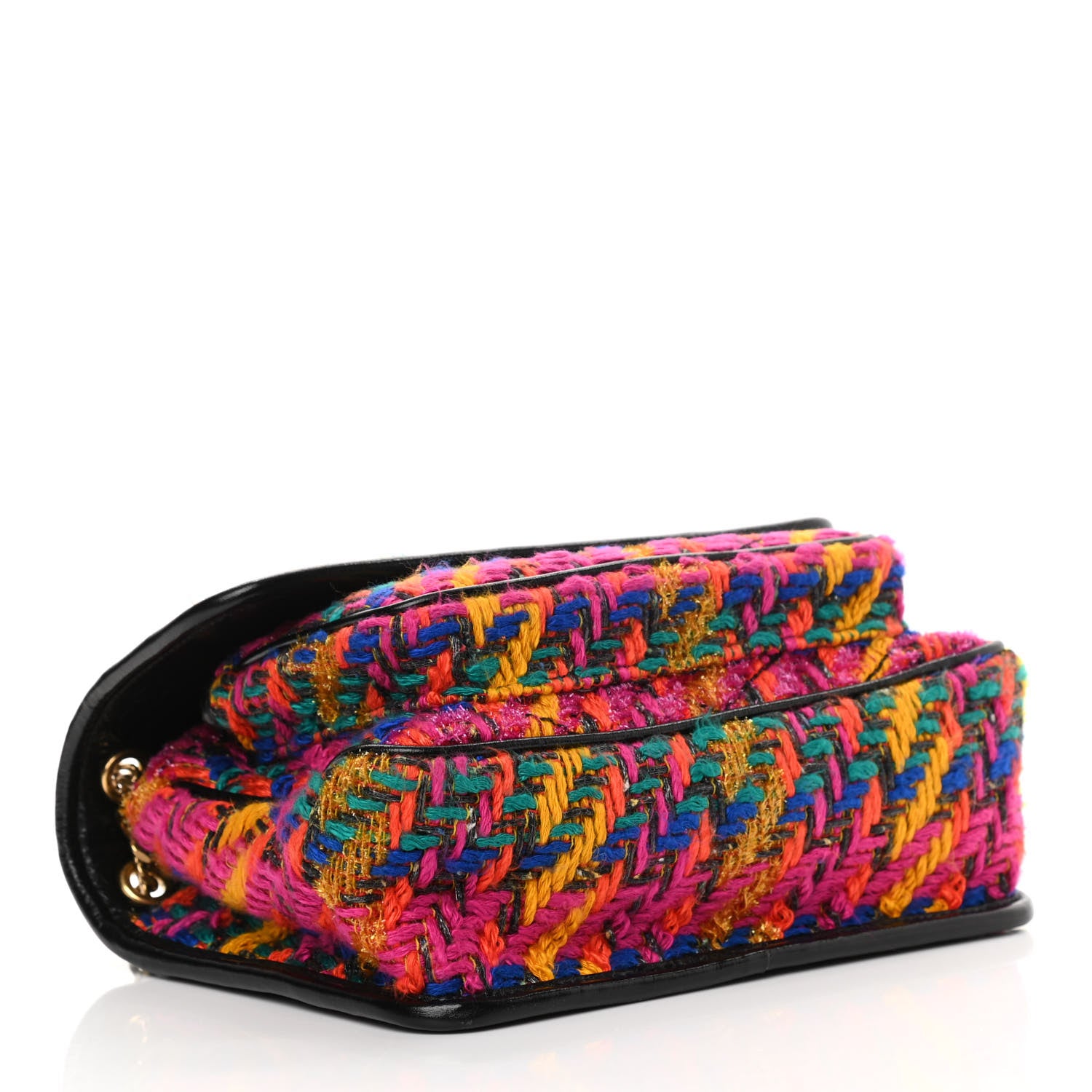 Saint Laurent Tweed Calfskin Matelasse Monogram Medium Niki Chain Satchel Multicolor 4 of 12