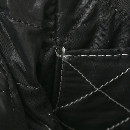 Chanel Shearling Sheepskin Tweed Large Coco Neige Tote White Black 11 of 11