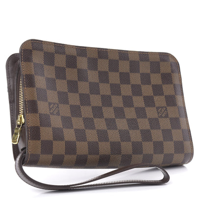 Louis Vuitton Damier Ebene Pochette Saint Louis Clutch 3 of 13