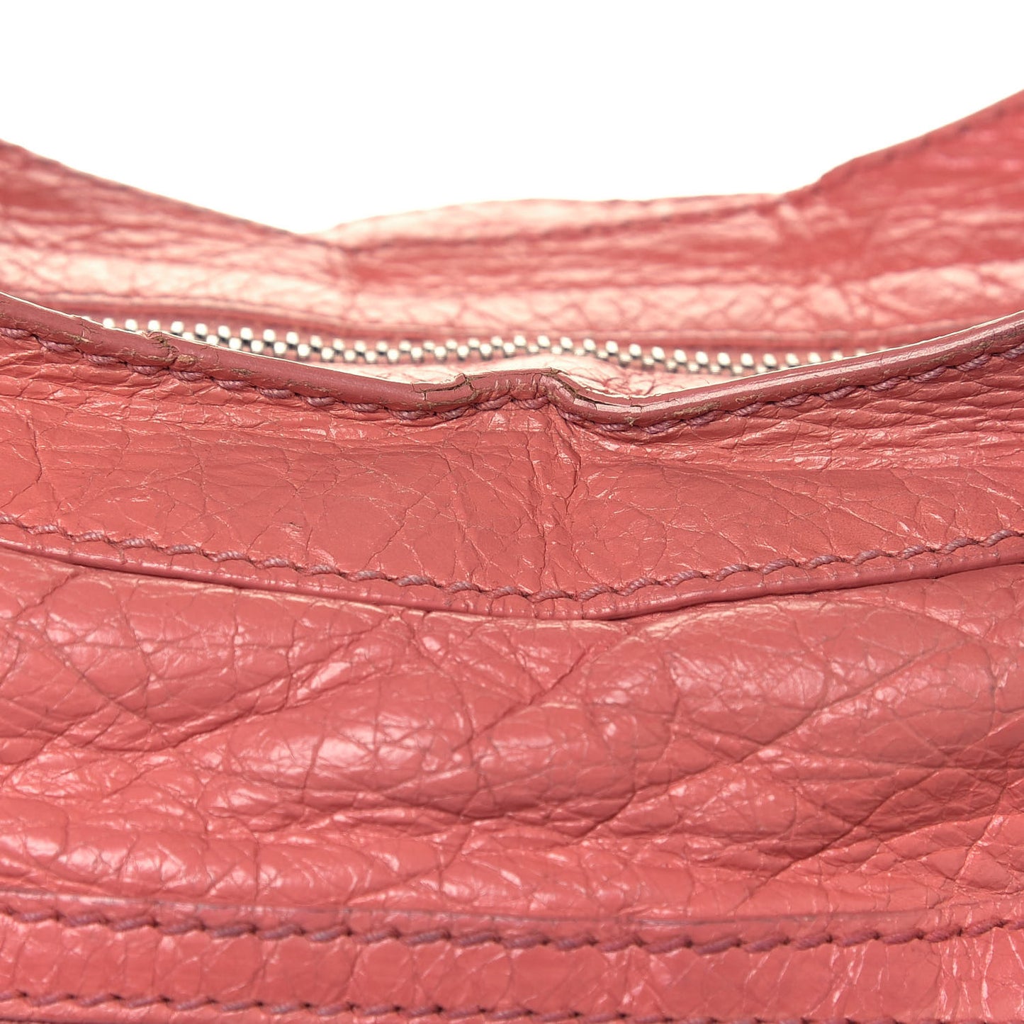 Agneau Giant 12 Silver Hardware City Rose Peche