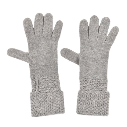 Chanel Cashmere CC Gloves Grey 2 of 4