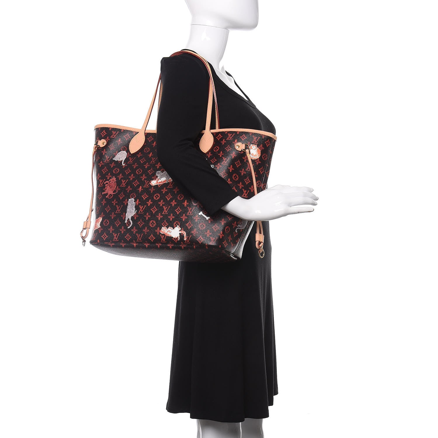 Louis Vuitton Catogram Neverfull MM Marron 2 of 10